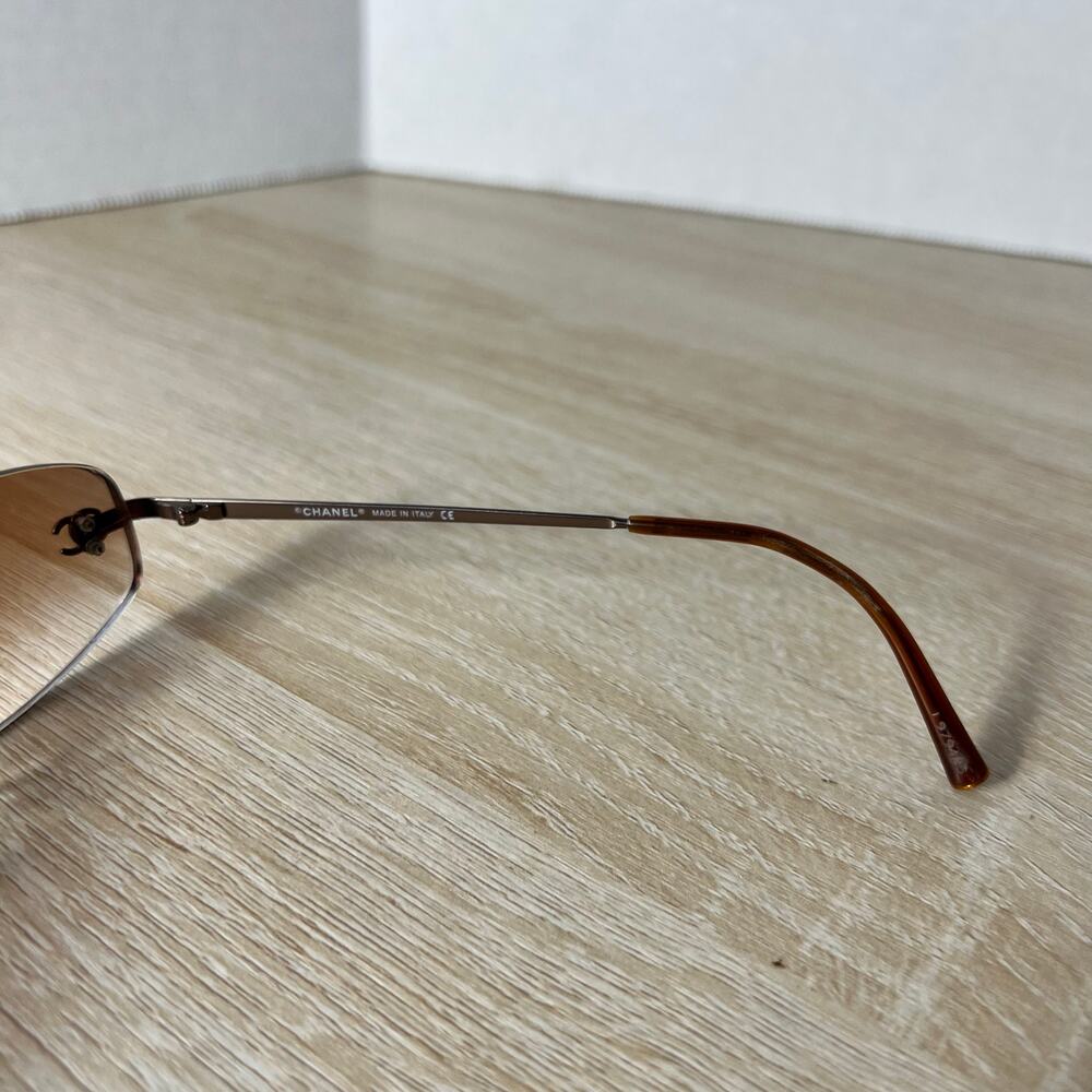 Chanel 4002 c.116/74 Sunglasses FRAMES ONLY Rimless Pink Rose Gold 54-19-130 - Picture 10 of 15